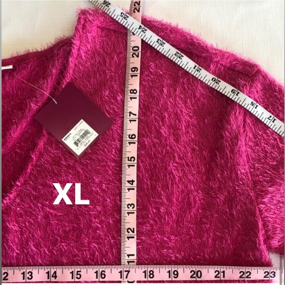 🖤🖤 MEDIUM PINK V-NECK CROP TOP SWEATER - Picture 8 of 9